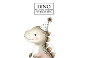 Watercolor Baby Dinosaur Clipart PNG, an Animal Illustration by VM PARTYS  BY TAIRUMA (Thumbnail 8 of 8)