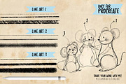 Line Art - Brushes for procreate, a Brush Add-On by Eliza Moreno Illustration (Thumbnail 2 of 2)
