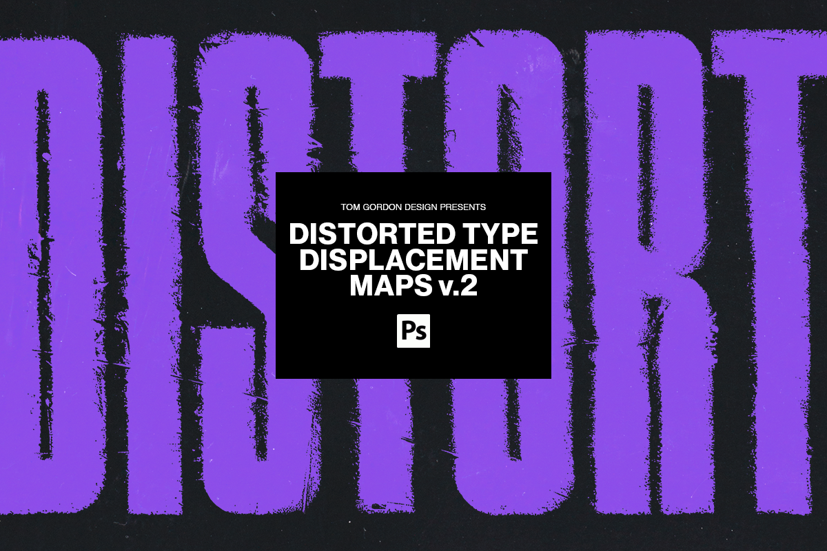 Distorted Type Displacement Maps V.2, a Layer Style Add-On by Tom ...