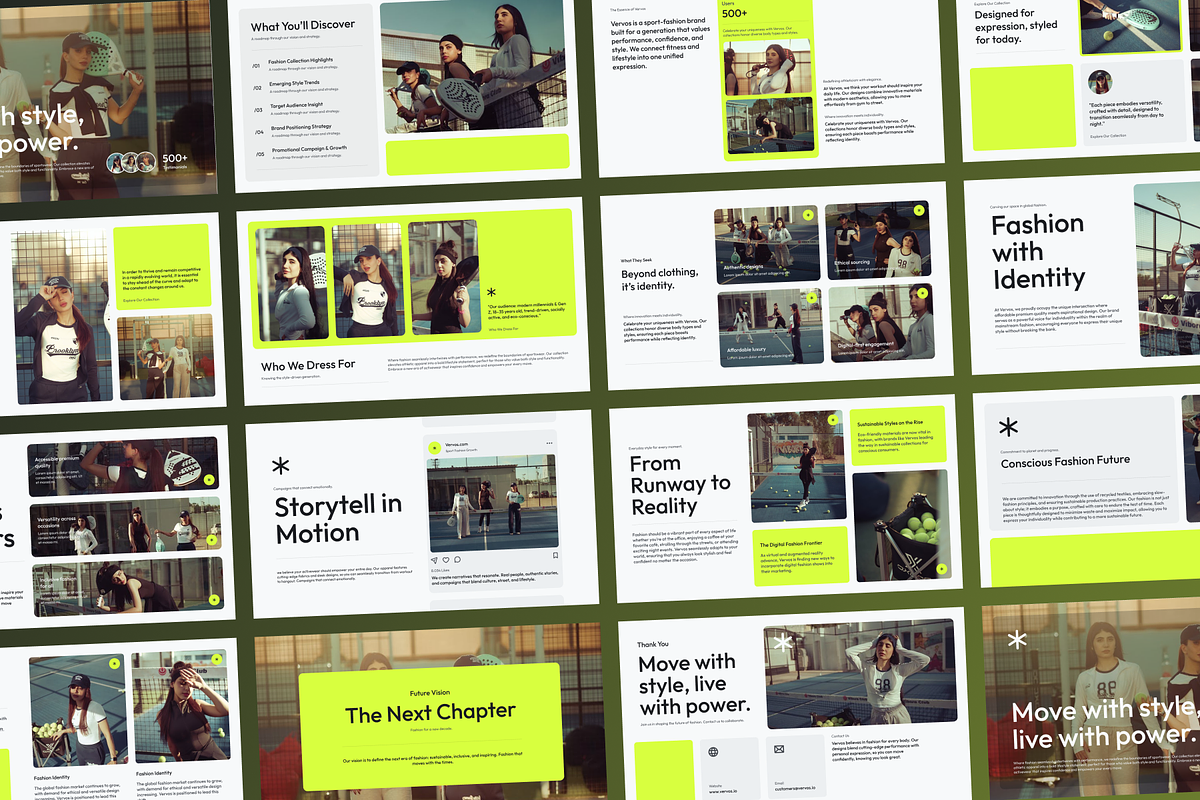 Sport Fashion Growth PowerPoint, a Presentation Template by SLAB! Design (Photo 4 of 6)