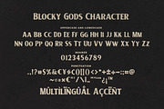 Blocky Gods Vintage Sans Serif Font, a Blackletter Font by Blankids Studio (Thumbnail 7 of 7)