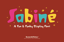 Sabiné - A Fun & Funky Display Font