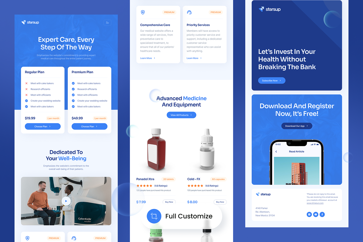 Starsup - Medical Email Newsletter, an Email Template by SLAB! Design (Photo 3 of 4)