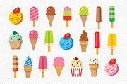 Ice cream set many flavors, a Food Illustration by kaisorn (Thumbnail 2 of 3)