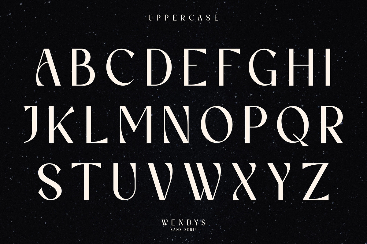 Wendys | Modern and chic Sans Serif, a Sans Serif Font by roomspace creative lab (Photo 11 of 14)