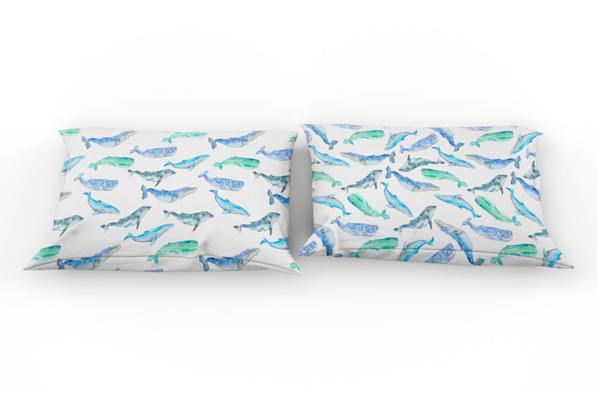 Whale watercolor big set, an Animal Illustration by IvanFet (Photo 8 of 14)