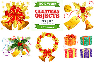 Christmas Objects Themes, a Decorative Illustration by TAlex