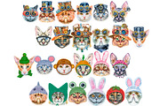 Watercolor borders from cats, an Animal Illustration by Watercolor fantasy (Thumbnail 4 of 9)