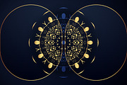 Mandala Oriental Floral art Bundle, a Background Graphic by NJ Himel (Thumbnail 15 of 97)
