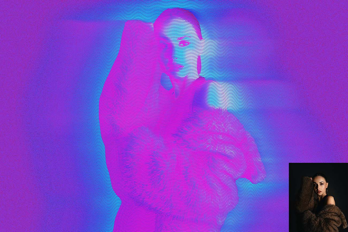 Ultra Neon Hologram FX Ps Action, an Action Add-On by Studio Retouch (Photo 7 of 14)