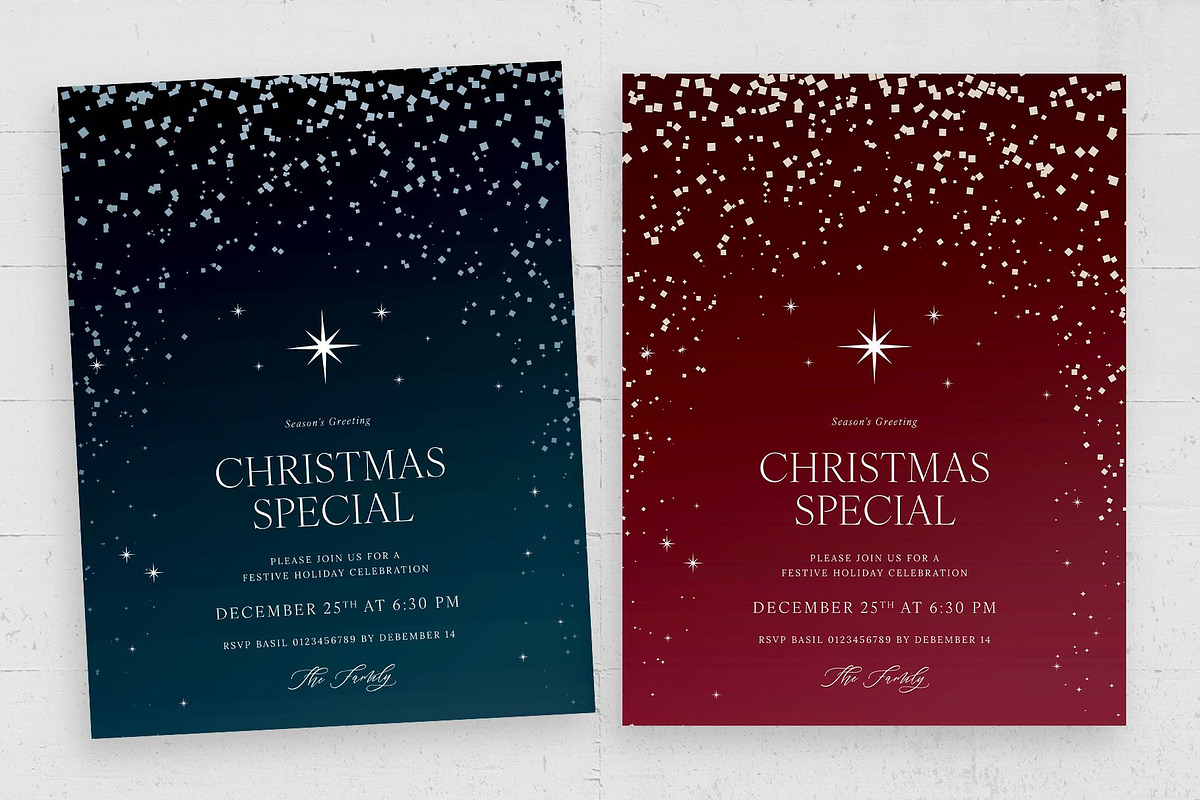 Christmas Winter Invitation Flyer, a Flyer Template by BrandPacks (Photo 3 of 6)