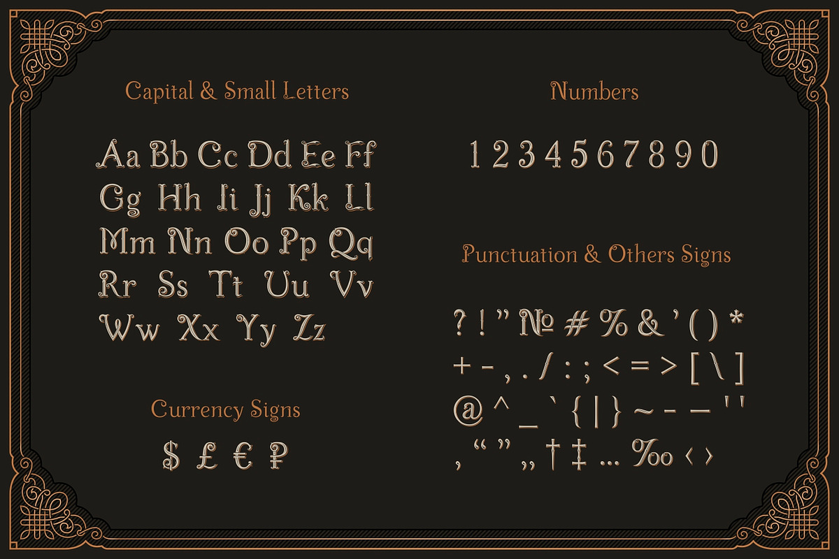 Decorus - Layered Font & Ornaments preview 4
