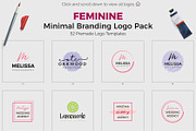 140 Feminine Branding Logo Bundle, a Branding & Logo Template by XpertgraphicD (Thumbnail 8 of 25)