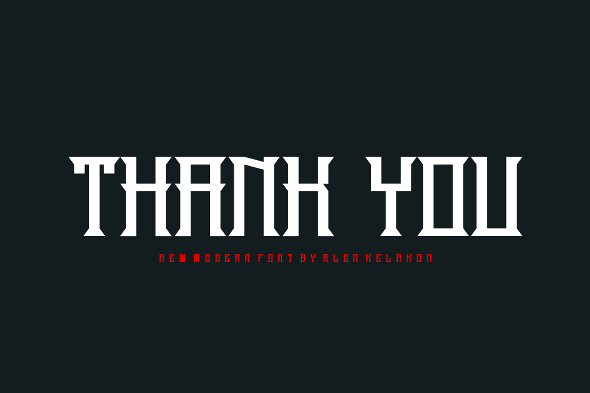 Dark Metalize Font, a Serif Font by alon kelakon (Photo 5 of 5)