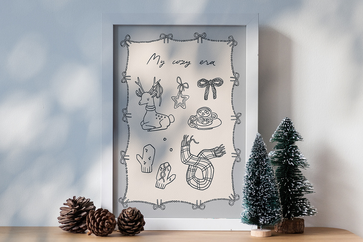 Coquette Christmas whimsical clipart, an Object Graphic by Cute Atelier (Photo 7 of 14)