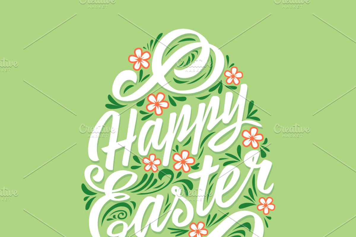 Happy Easter Greeting Card Template, a Card Template by Greeek (Photo 2 of 5)
