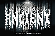 Ravenous - Death Metal Font, a Blackletter Font by Fonday Studio (Thumbnail 2 of 6)