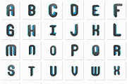 Blue Neon 2 - 3D Lettering + Font, a Font by MIIM (Thumbnail 4 of 4)