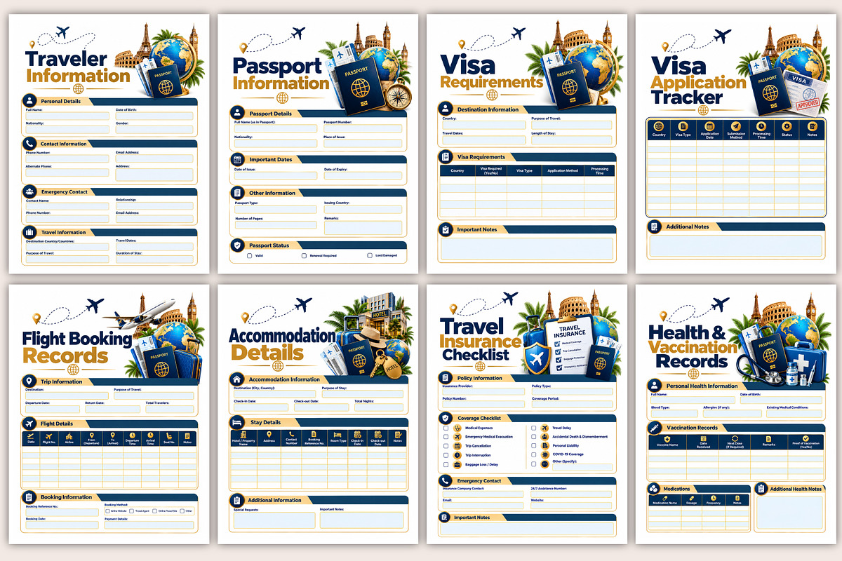 International Travel Document, a Stationery Template by Designmela01 (Photo 2 of 4)