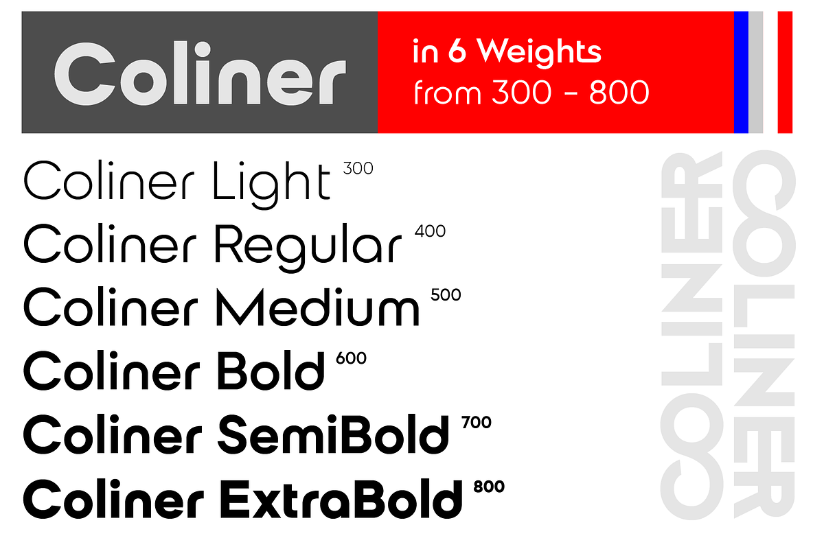 Coliner, a Sans Serif Font by Jetsmax® Studio (Photo 6 of 10)