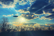 97 UFO objects flying in the sky, a Transportation Photo by Handmadefont (Thumbnail 38 of 101)