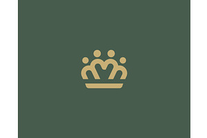 A crown premium logo. Abstract, an Object Illustration by Bureau
