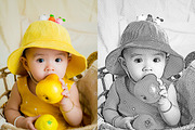 Black and White Photoshop Action, an Action Add-On by Grishka89 (Thumbnail 6 of 11)
