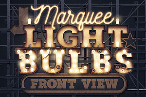 Marquee Light Bulbs - Front View