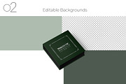Square Book Style Rigid Box Mockup, a Packaging Mockup by Sheikhadesign (Thumbnail 3 of 11)