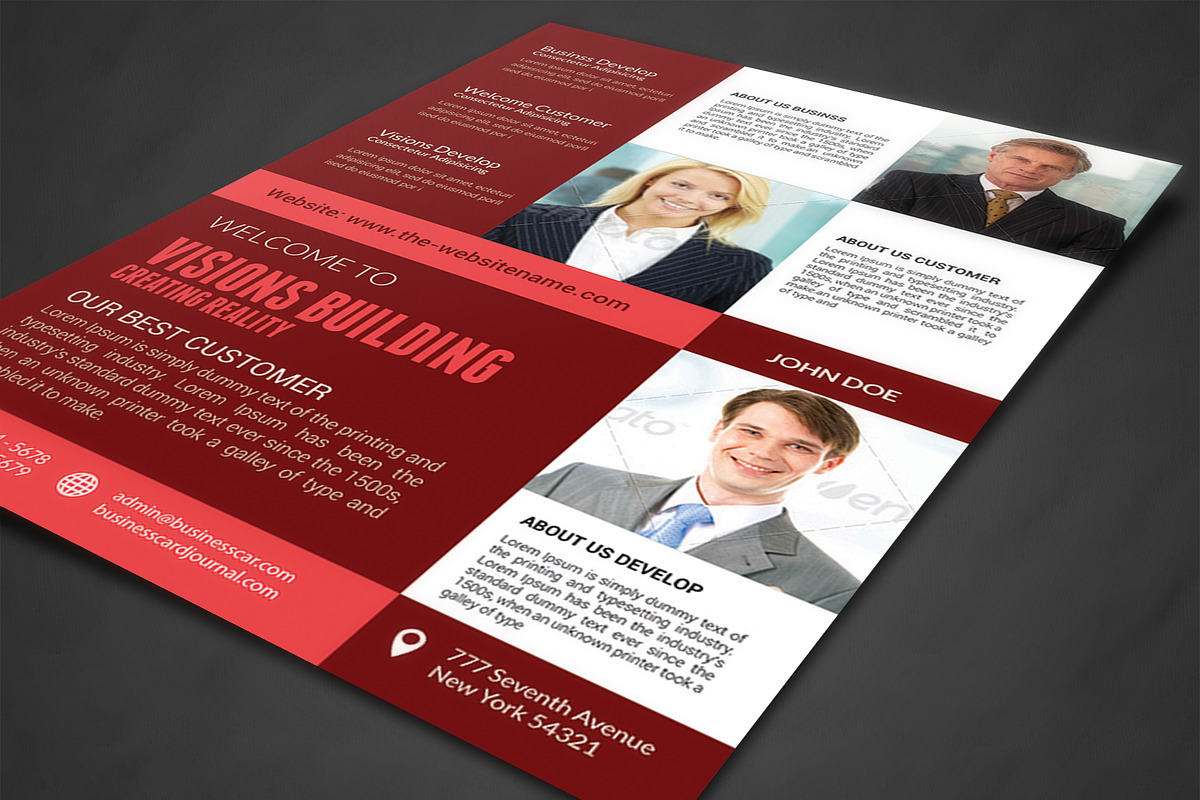 Business Planner Flyer Print Templat, a Flyer Template by AfzaalGraphics (Photo 2 of 4)