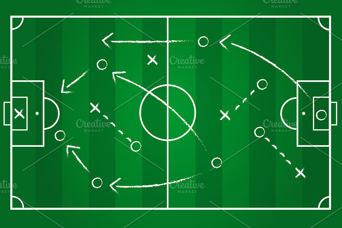 Soccer team formation, an Education Illustration by charnsitr