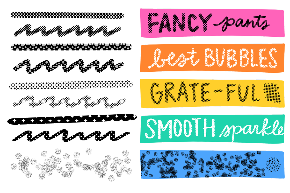 Procreate Pattern Brush Set, a Brush Add-On by Positively Present (Photo 5 of 12)