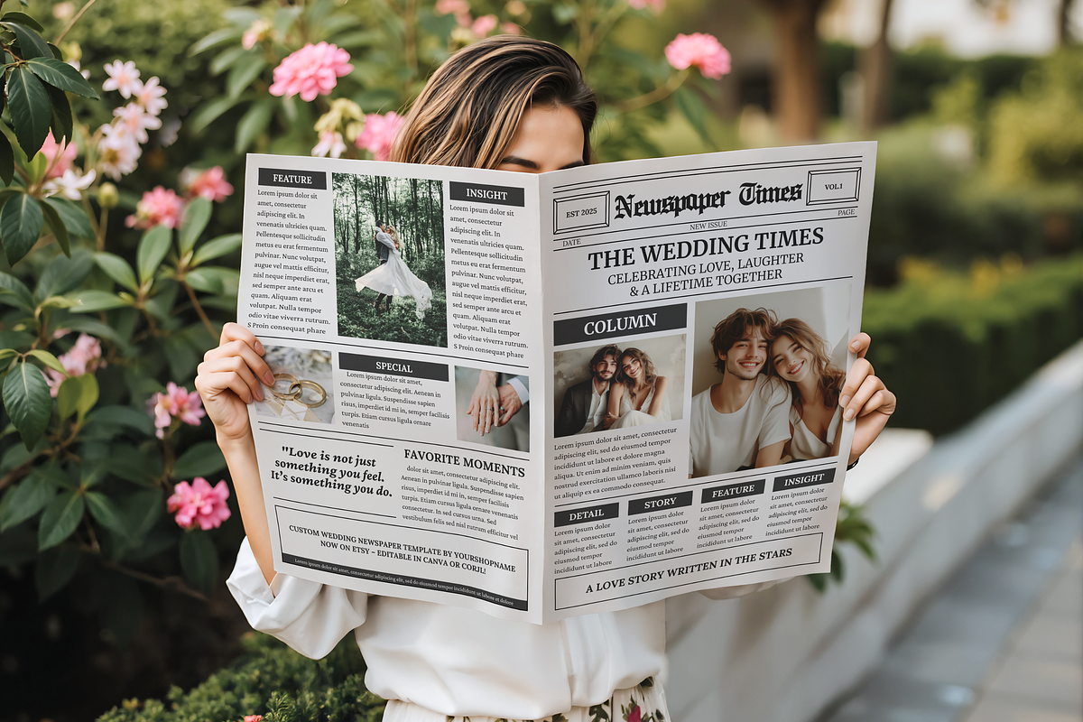 Vintage Newspaper Template, a Magazine Template by ZoloDesignHub (Photo 6 of 8)
