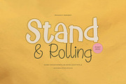 Stand Rolling Hand Drawn Light Style, a Handwritten Font by gracetype_studio (Thumbnail 1 of 12)