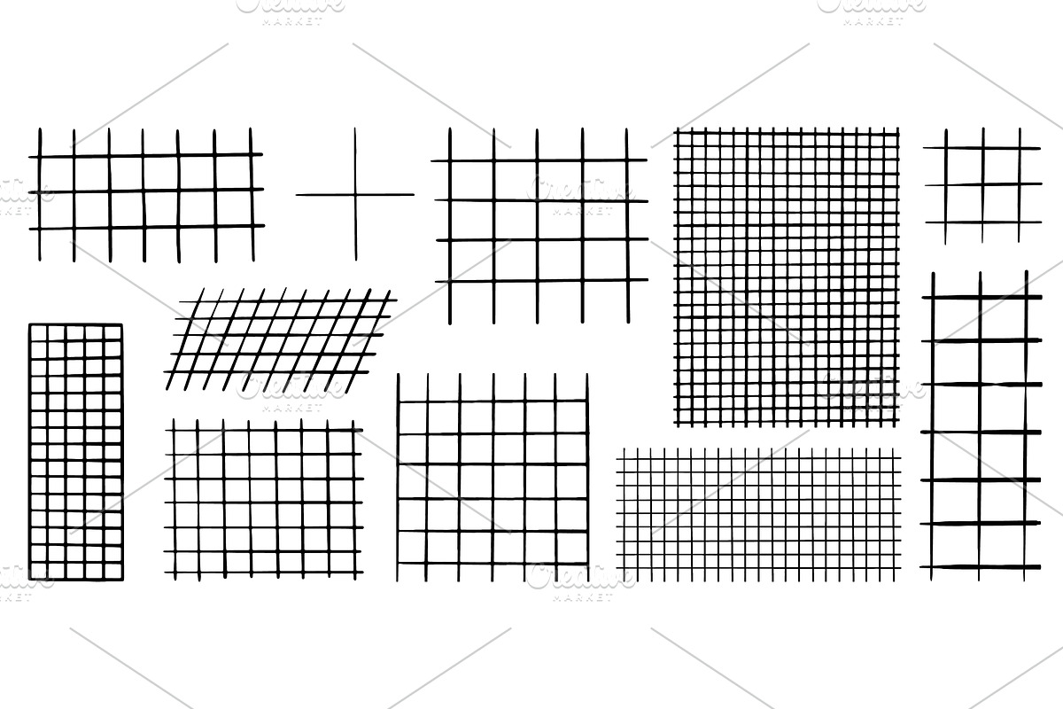 Pencil grids for notes. Striped, an Illustration by Valerie Bodnar