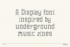 Zine TM Creative Typewriter Font