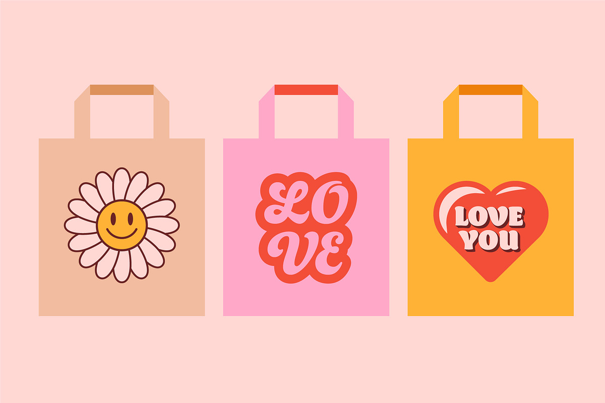 LOVE RETRO STICKERS, a Decorative Illustration by Mark Skitsky (Photo 3 of 5)