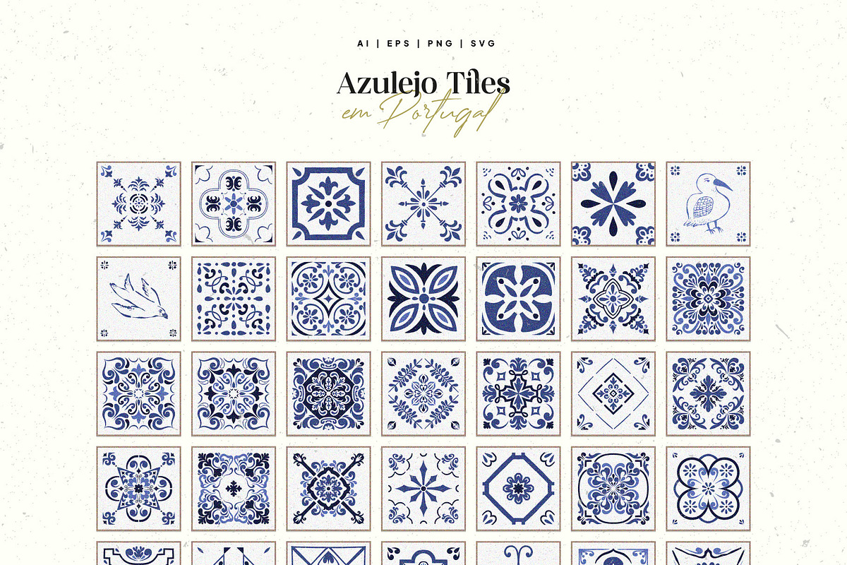 Azulejo Portugal | Tiles & Patterns, an Object Graphic by KetteCreate (Photo 6 of 20)