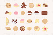 Cookie & Biscuit Clipart - Swiitery, a Food Illustration by Iconixar & Friends (Thumbnail 2 of 2)