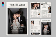 Wedding Newspaper Template, a Brochure Template by BrandPacks (Thumbnail 1 of 4)