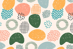 Plant Geometry. Seamless Patterns