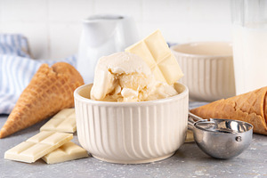 White chocolate ice cream, a Food & Drink Photo by Rimma