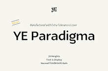 YE Paradigma Font