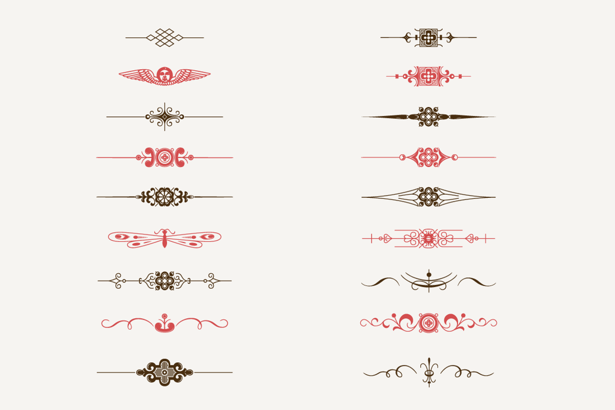 Decorative Text Dividers N°1, an Illustration by Webalys (Photo 1 of 4)
