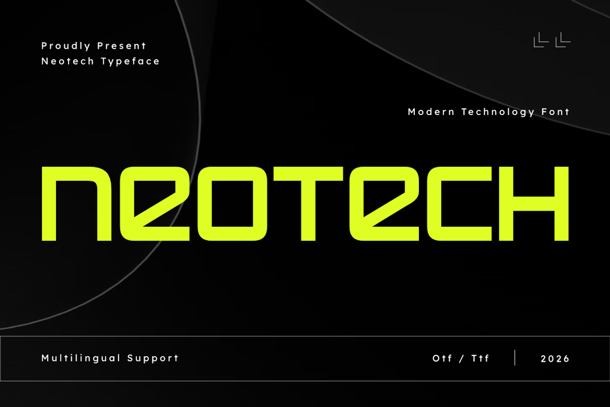 Neotech - Modern Technology, a Symbol Font by Masyafi Studio (Photo 1 of 8)