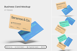 Business Card Mockup, an Advertising Mockup by seramoe