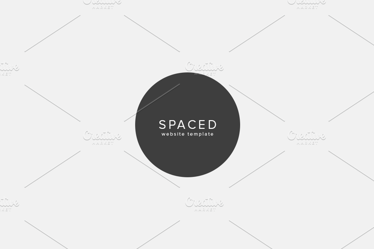 Spaced - PSD Website Template, a Websites & App Template by Goodies! (Photo 1 of 4)
