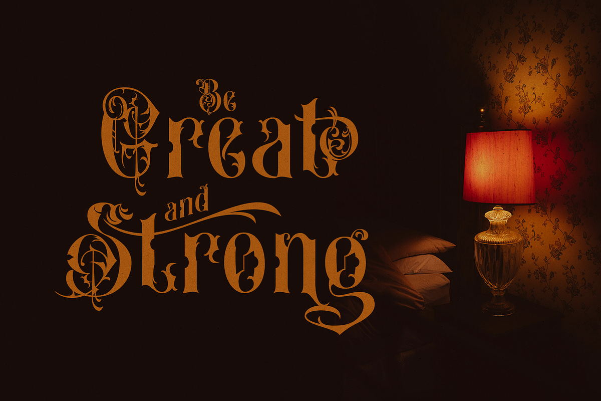 Heritangle Victorian Font, a Blackletter Font by madeDeduk (Photo 5 of 11)
