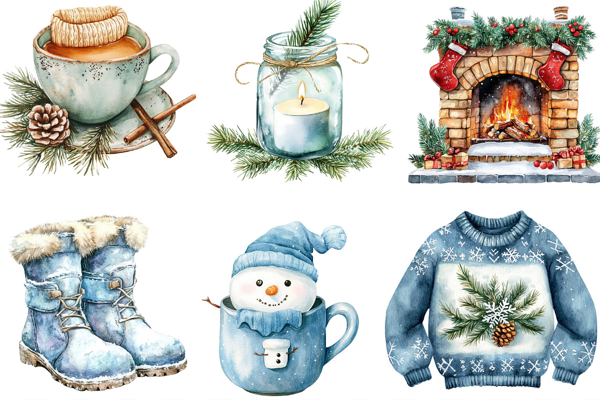 Cozy Winter Wonderland Collection, an Illustration by Designking (Photo 2 of 4)