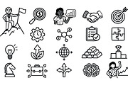 Business Strategy Icon Set, an Illustration by designvectx (Thumbnail 3 of 3)